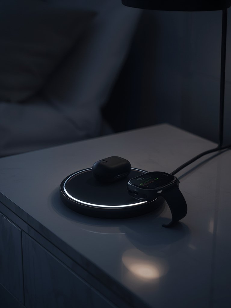 wireless charger in action