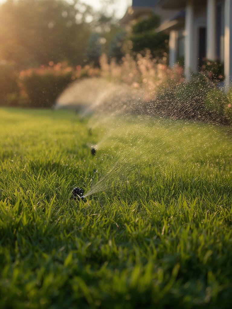 Orbit 57894 4-Station Outdoor Swing Panel Sprinkler System Timer in action