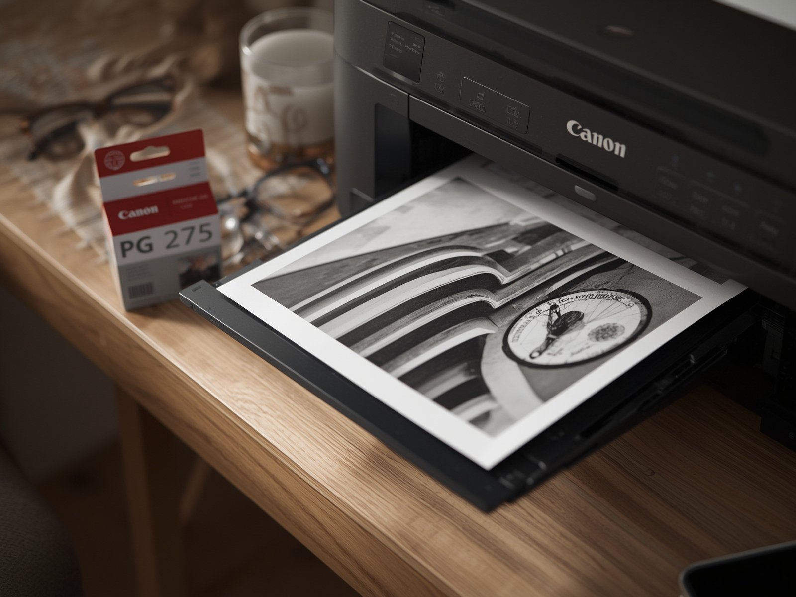 pg-275 cartridge installed in printer