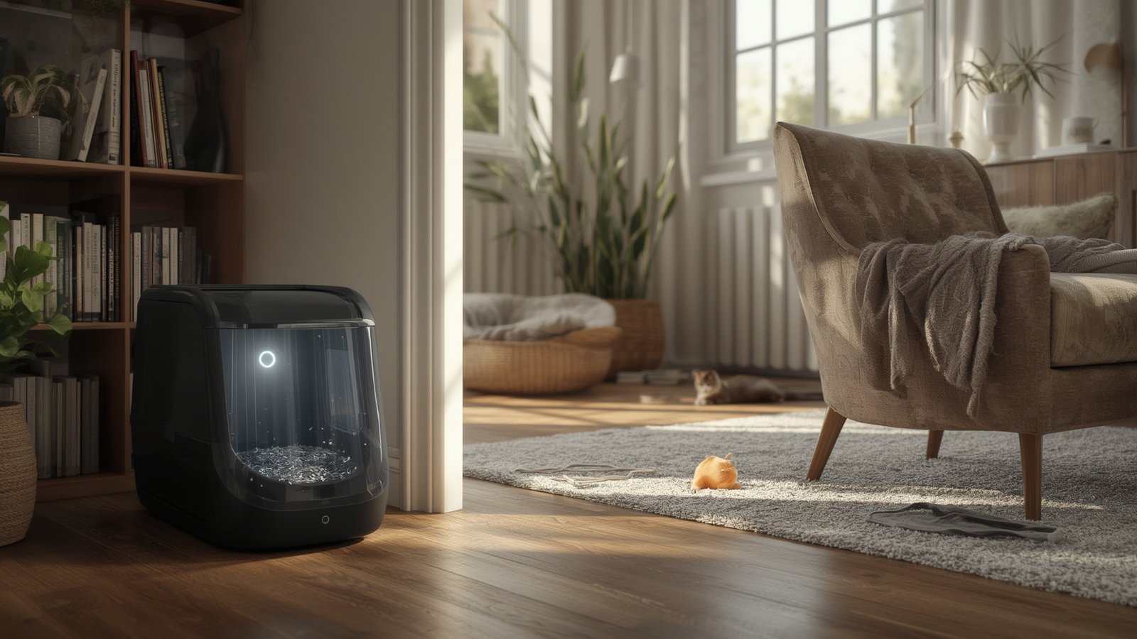 self-cleaning litter product view